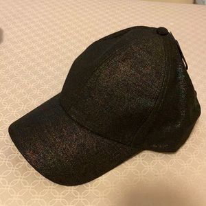 David and Young Black Metallic Baseball Cap NWT